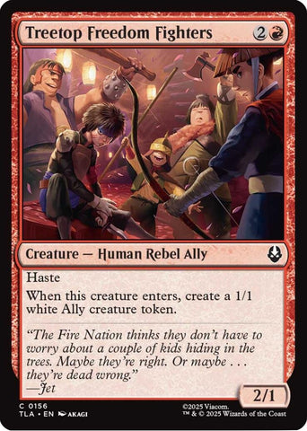 Image for Treetop Freedom Fighters (156) (Avatar: The Last Airbender) - Magic: The Gathering