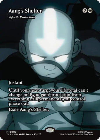 Image for Aang's Shelter - Teferi's Protection (Borderless) (7) (Avatar: The Last Airbender: Eternal-Legal) - Magic: The Gathering