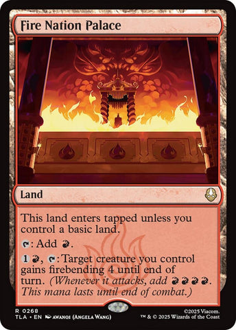 Image for Fire Nation Palace (268) (Avatar: The Last Airbender) - Magic: The Gathering