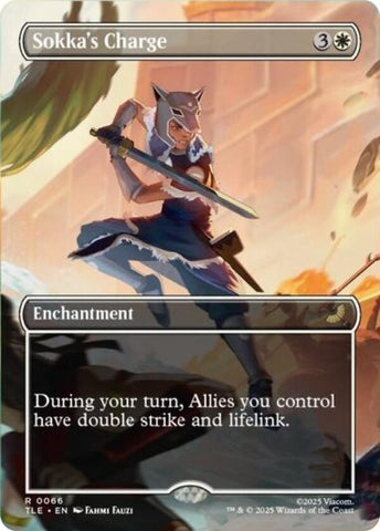 Image for Sokka's Charge (Borderless) (66) (Avatar: The Last Airbender: Eternal-Legal) - Magic: The Gathering