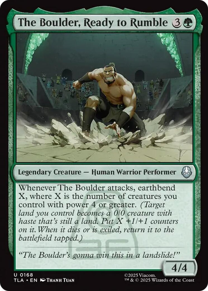 Image for The Boulder, Ready to Rumble (168) (Avatar: The Last Airbender) - Magic: The Gathering
