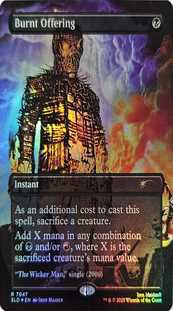 Image for Burnt Offering (Rainbow Foil) (7047) (Secret Lair Drop Series) - Magic: The Gathering