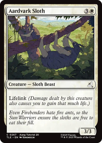 Image for Aardvark Sloth (0267) (267) (Avatar: The Last Airbender: Eternal-Legal) - Magic: The Gathering