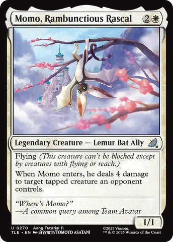 Image for Momo, Rambunctious Rascal (0270) (270) (Avatar: The Last Airbender: Eternal-Legal) - Magic: The Gathering