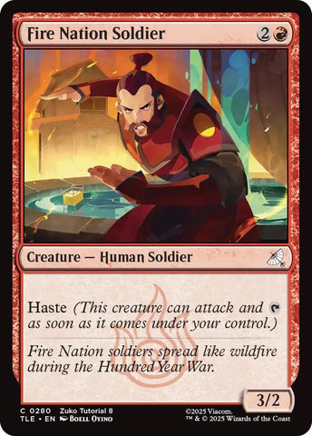 Image for Fire Nation Soldier (0280) (280) (Avatar: The Last Airbender: Eternal-Legal) - Magic: The Gathering