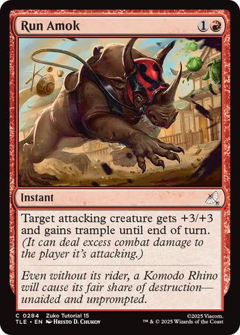 Image for Run Amok (0284) (284) (Avatar: The Last Airbender: Eternal-Legal) - Magic: The Gathering