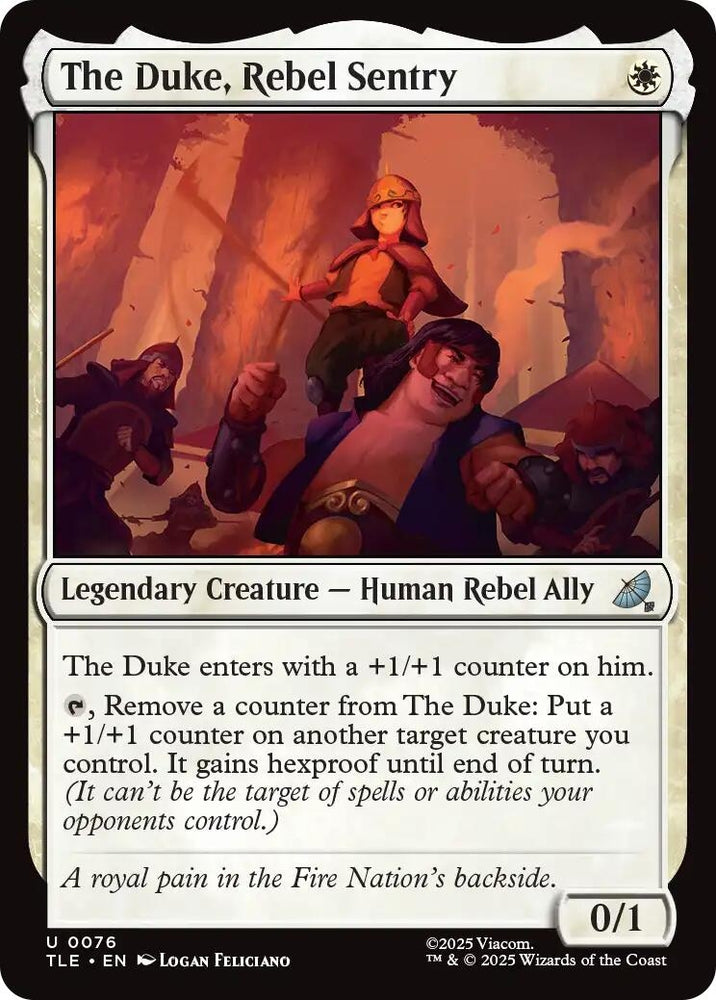 Image for The Duke, Rebel Sentry (76) (Avatar: The Last Airbender: Eternal-Legal) - Magic: The Gathering
