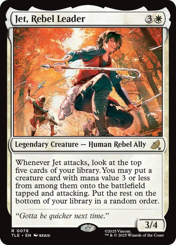 Image for Jet, Rebel Leader (78) (Avatar: The Last Airbender: Eternal-Legal) - Magic: The Gathering