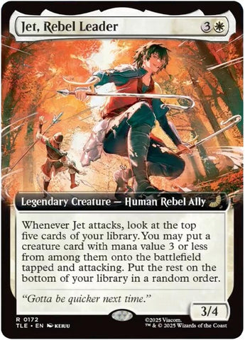 Image for Jet, Rebel Leader (Extended Art) (172) (Avatar: The Last Airbender: Eternal-Legal) - Magic: The Gathering