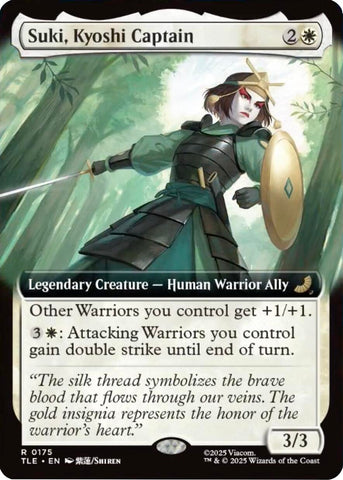 Image for Suki, Kyoshi Captain (Extended Art) (175) (Avatar: The Last Airbender: Eternal-Legal) - Magic: The Gathering