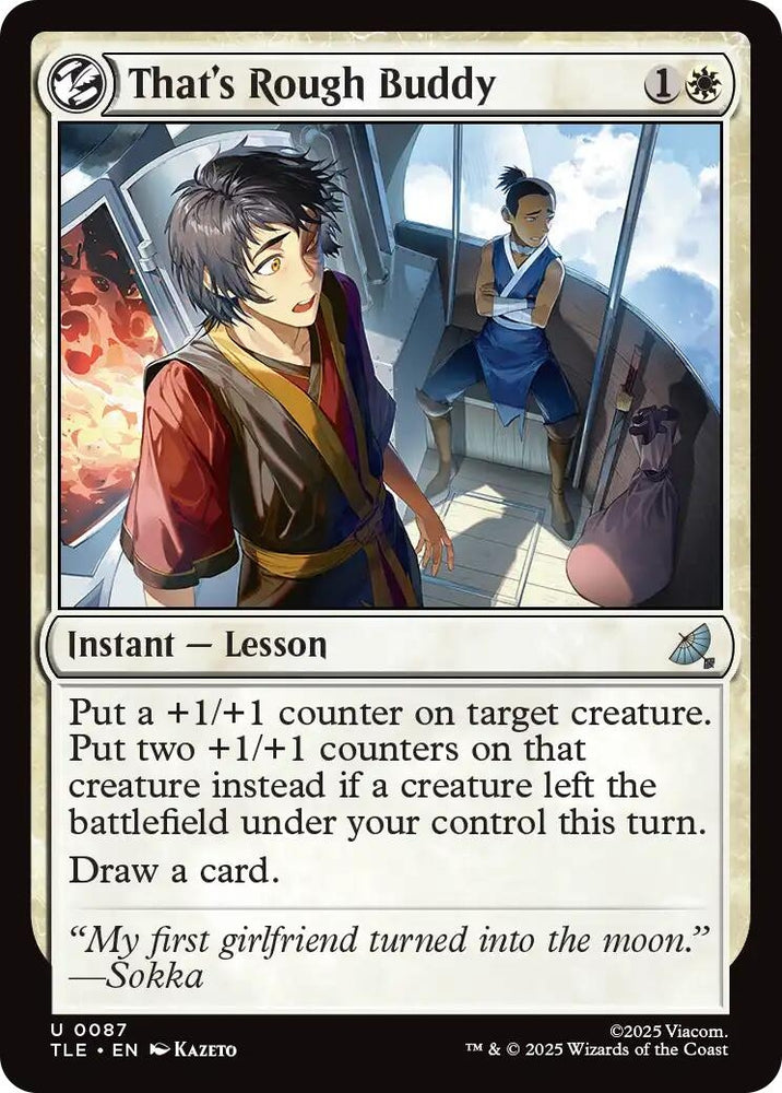Image for That's Rough Buddy (87) (Avatar: The Last Airbender: Eternal-Legal) - Magic: The Gathering
