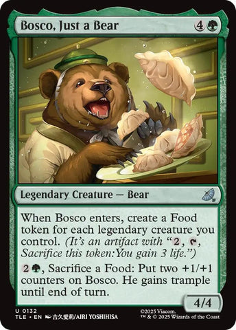 Image for Bosco, Just a Bear (132) (Avatar: The Last Airbender: Eternal-Legal) - Magic: The Gathering