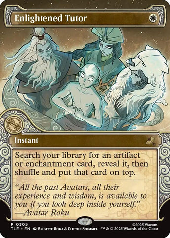 Image for Enlightened Tutor (Showcase) (305) (Avatar: The Last Airbender: Eternal-Legal) - Magic: The Gathering