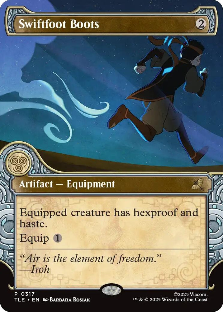 Image for Swiftfoot Boots (Showcase) (317) (Avatar: The Last Airbender: Eternal-Legal) - Magic: The Gathering