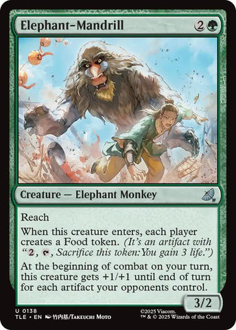 Image for Elephant-Mandrill (138) (Avatar: The Last Airbender: Eternal-Legal) - Magic: The Gathering