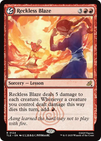 Image for Reckless Blaze (124) (Avatar: The Last Airbender: Eternal-Legal) - Magic: The Gathering
