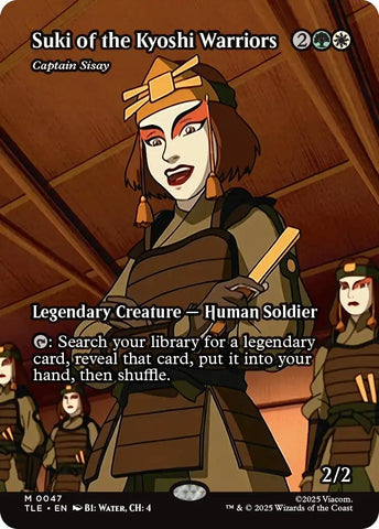 Image for Suki of the Kyoshi Warriors - Captain Sisay (Borderless) (47) (Avatar: The Last Airbender: Eternal-Legal) - Magic: The Gathering