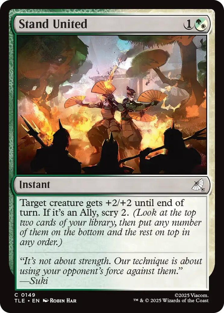 Image for Stand United (149) (Avatar: The Last Airbender: Eternal-Legal) - Magic: The Gathering
