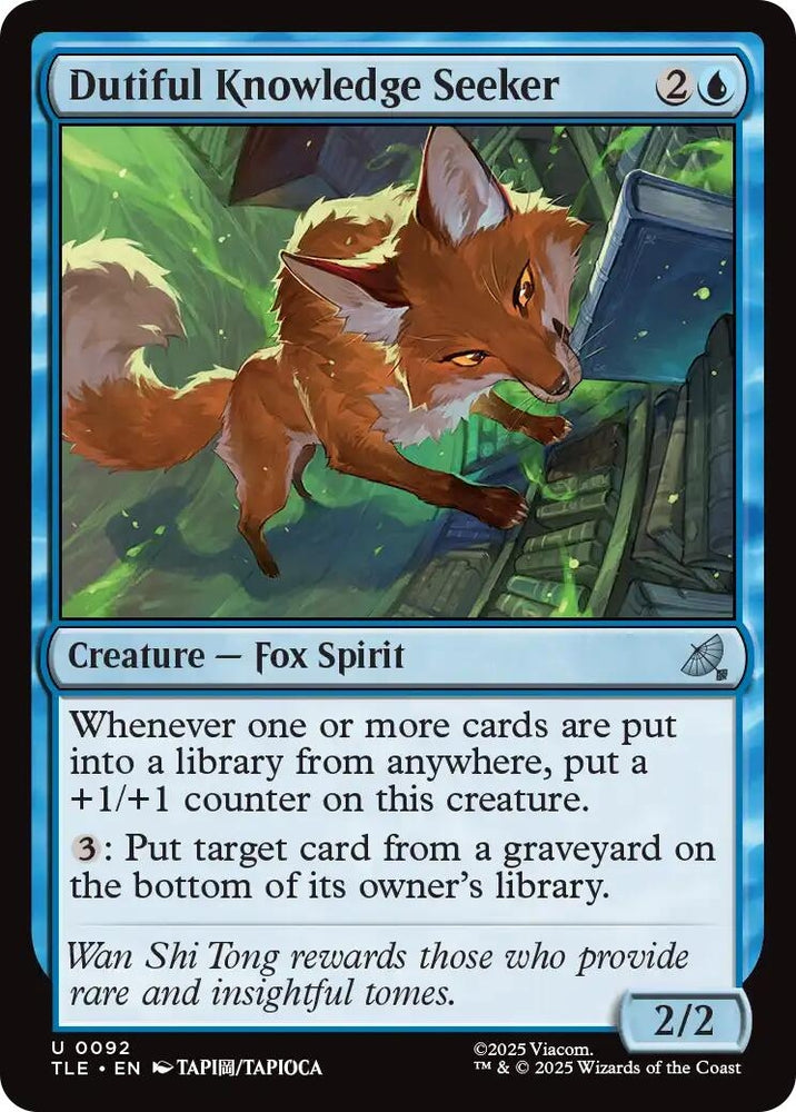 Image for Dutiful Knowledge Seeker (92) (Avatar: The Last Airbender: Eternal-Legal) - Magic: The Gathering