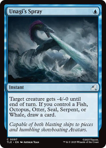 Image for Unagi's Spray (97) (Avatar: The Last Airbender: Eternal-Legal) - Magic: The Gathering