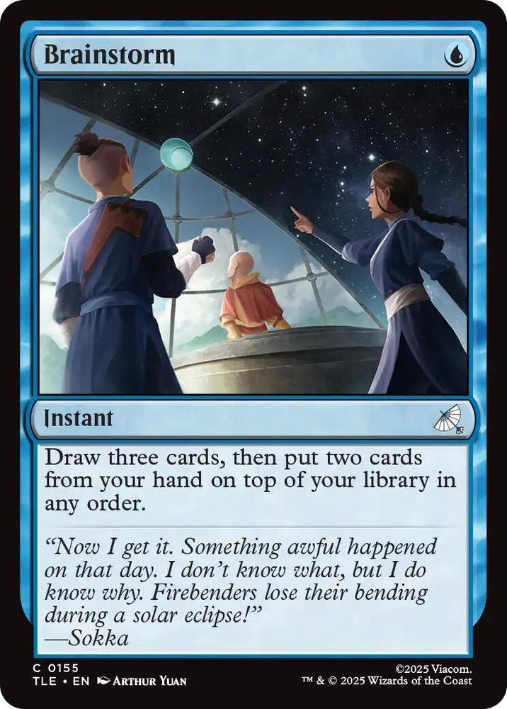 Image for Brainstorm (155) (Avatar: The Last Airbender: Eternal-Legal) - Magic: The Gathering