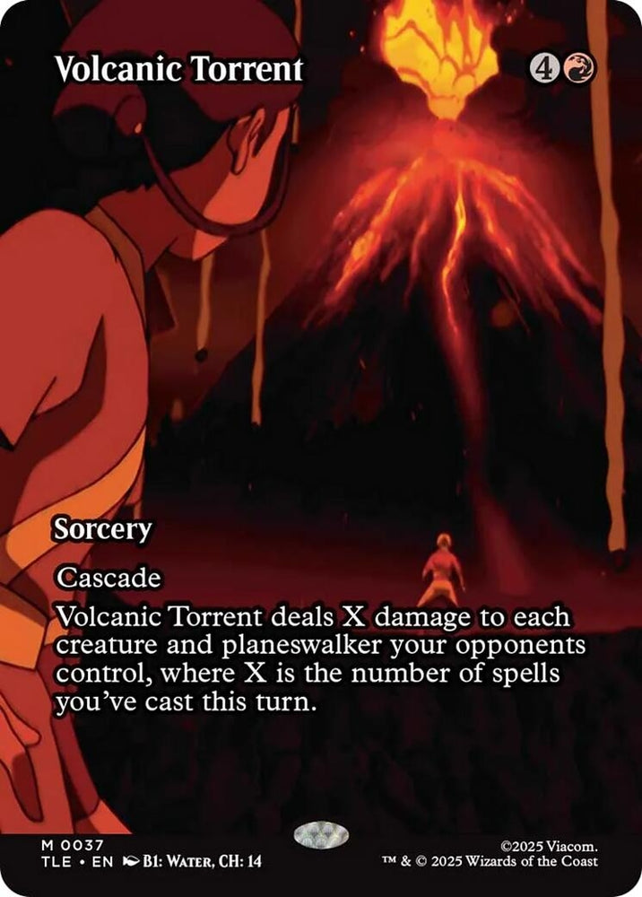 Image for Volcanic Torrent (Borderless) (37) (Avatar: The Last Airbender: Eternal-Legal) - Magic: The Gathering
