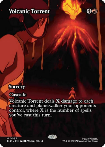 Image for Volcanic Torrent (Borderless) (37) (Avatar: The Last Airbender: Eternal-Legal) - Magic: The Gathering