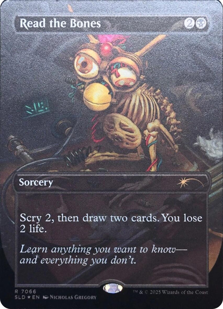 Image for Read the Bones (Rainbow Foil) (7066) (Secret Lair Drop Series) - Magic: The Gathering