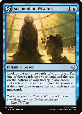 Image for Accumulate Wisdom (44) (Avatar: The Last Airbender) - Magic: The Gathering