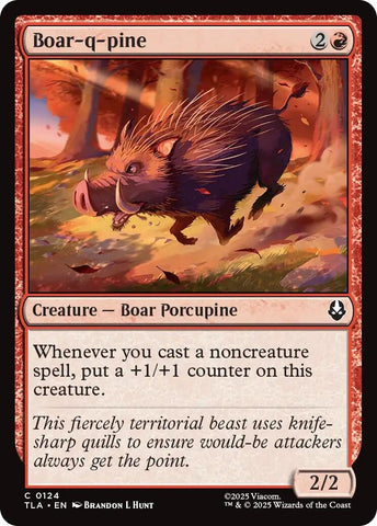 Image for Boar-q-pine (124) (Avatar: The Last Airbender) - Magic: The Gathering