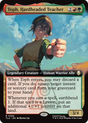 Image for Toph, Hardheaded Teacher (Extended Art) (384) (Avatar: The Last Airbender) - Magic: The Gathering