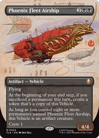 Image for Phoenix Fleet Airship (Borderless) (323) (Avatar: The Last Airbender) - Magic: The Gathering