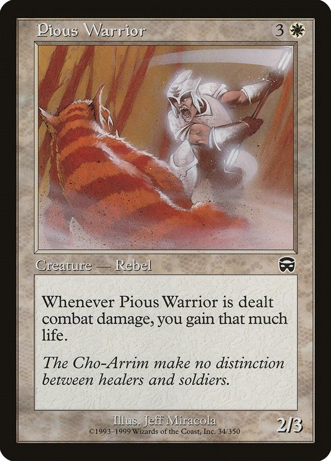Image for Pious Warrior (34) [Mercadian Masques]