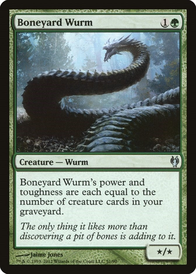 Image for Boneyard Wurm (51) [Duel Decks: Izzet vs. Golgari]