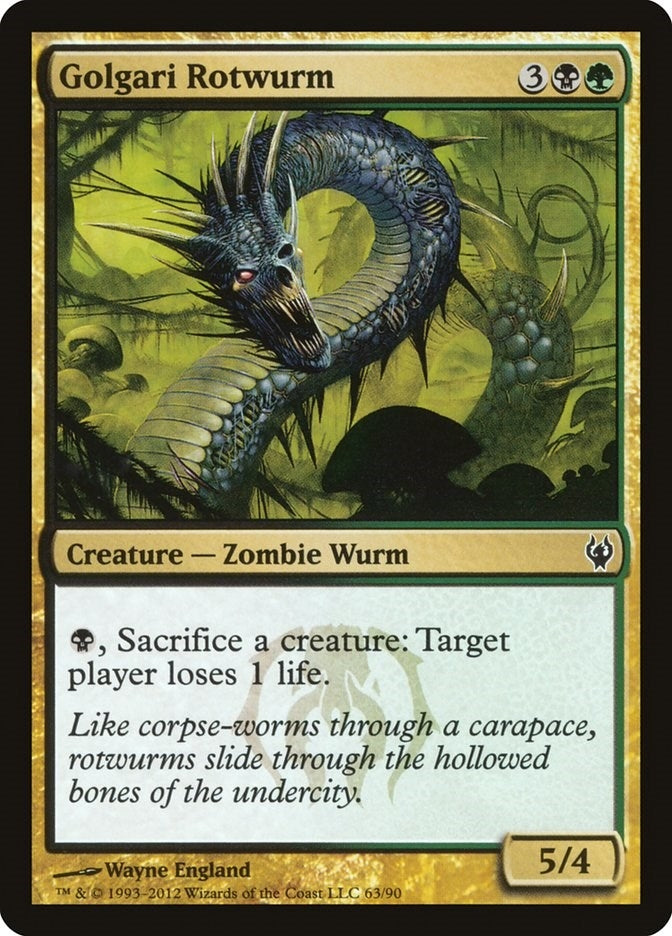 Image for Golgari Rotwurm (63) [Duel Decks: Izzet vs. Golgari]