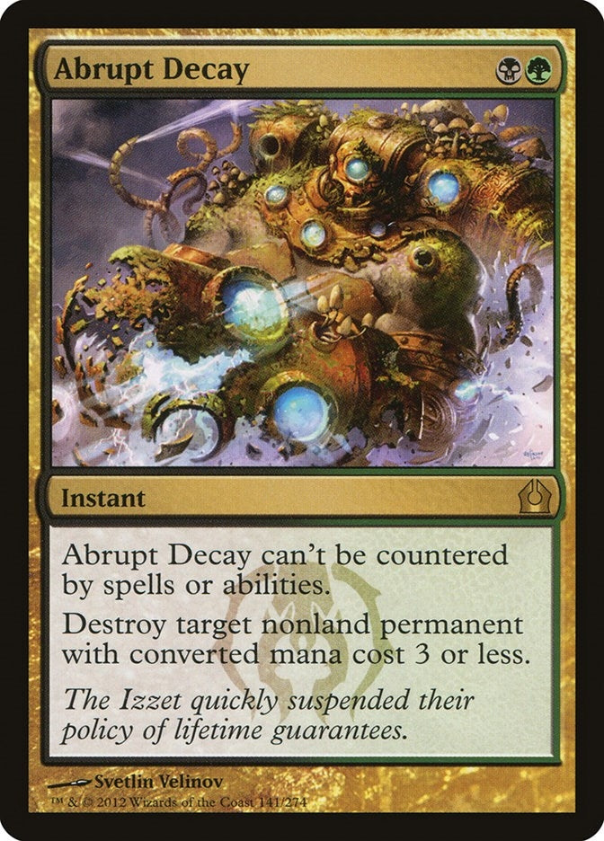 Image for Abrupt Decay (141) [Return to Ravnica]