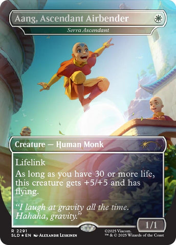 Image for Aang, Ascendant Airbender - Serra Ascendant (Rainbow Foil) (2291) - Magic: The Gathering