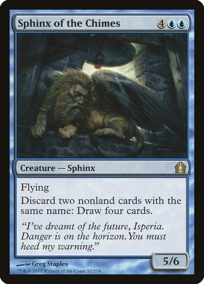 Image for Sphinx of the Chimes (52) [Return to Ravnica]