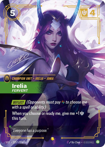 Image for Irelia - Fervent (Signature) (225*/221) (Spiritforged) - Riftbound: League of Legends Trading Card Game