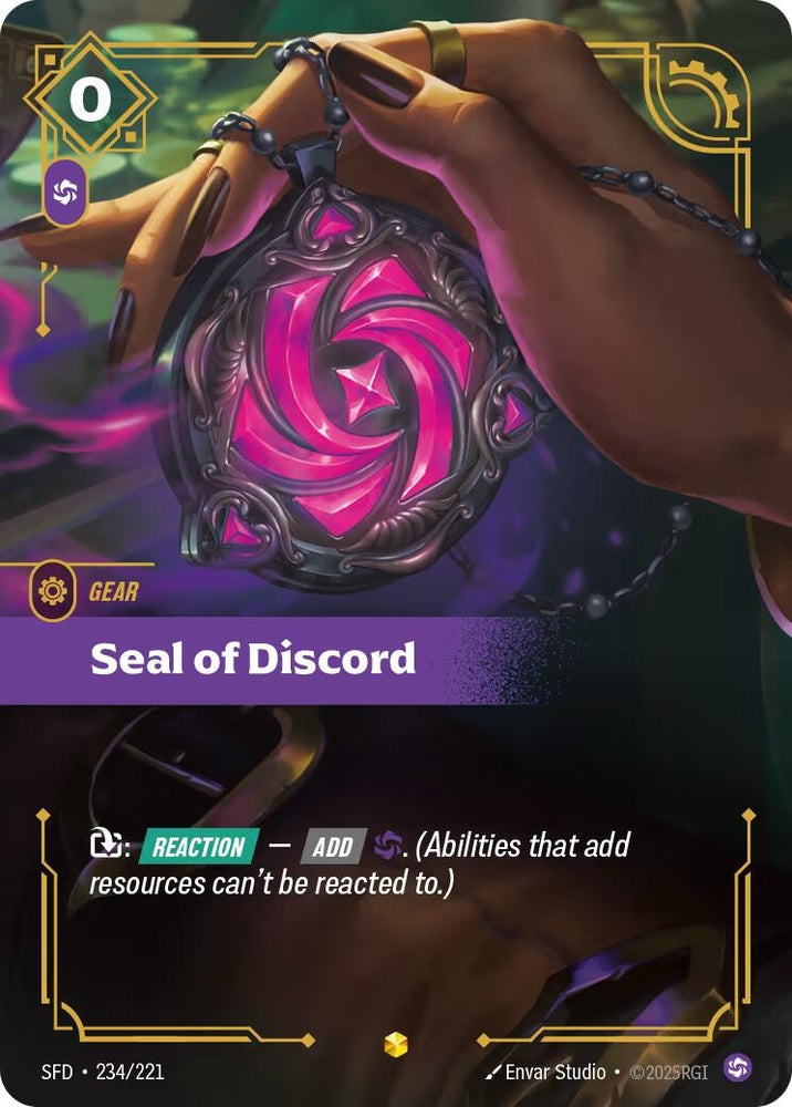 Image for Seal of Discord (Overnumbered) (234/221) (Spiritforged) - Riftbound: League of Legends Trading Card Game