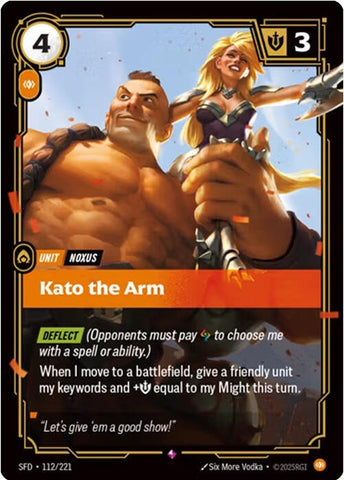 Image for Kato the Arm (112/221) (Spiritforged) - Riftbound: League of Legends Trading Card Game