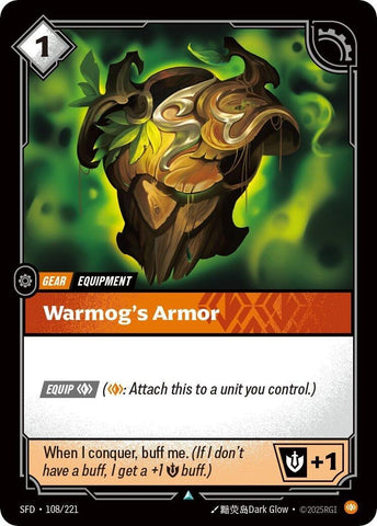Image for Warmog's Armor (108/221) (Spiritforged) - Riftbound: League of Legends Trading Card Game