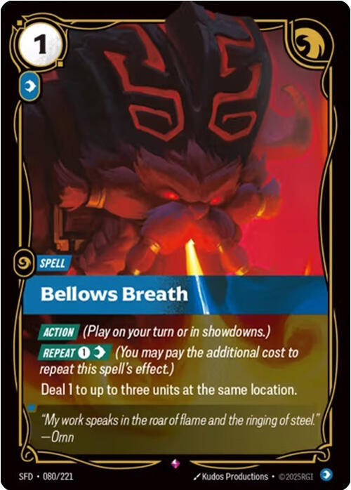 Image for Bellows Breath (080/221) (Spiritforged) - Riftbound: League of Legends Trading Card Game