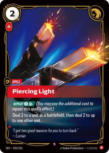 Image for Piercing Light (023/221) (Spiritforged) - Riftbound: League of Legends Trading Card Game
