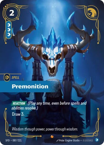Image for Premonition (087/221) (Spiritforged) - Riftbound: League of Legends Trading Card Game