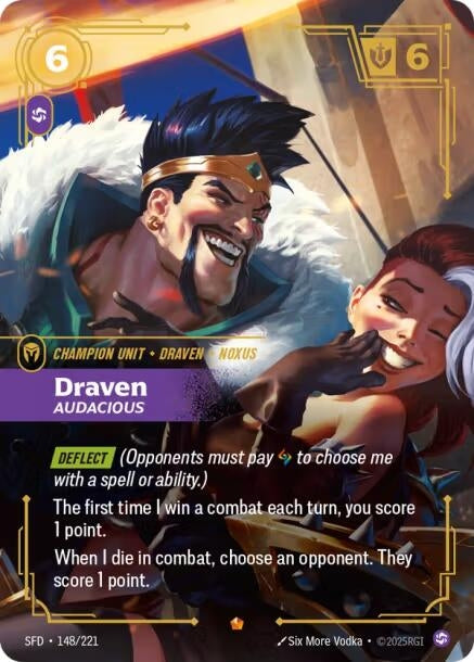 Image for Draven - Audacious (148/221) (Spiritforged) - Riftbound: League of Legends Trading Card Game