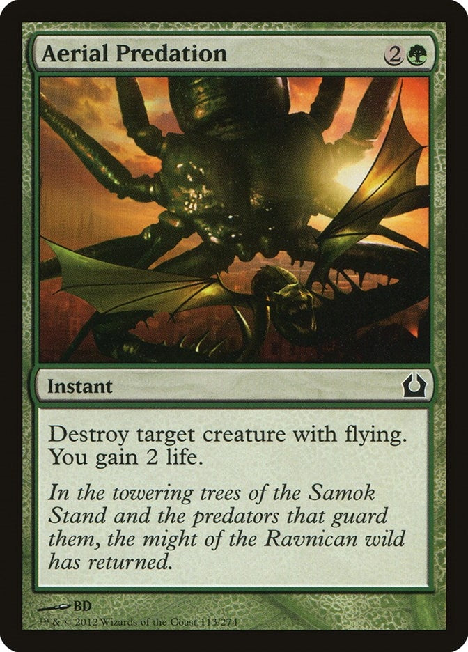 Image for Aerial Predation (113) [Return to Ravnica]