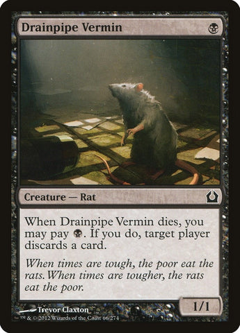Image for Drainpipe Vermin (66) [Return to Ravnica]