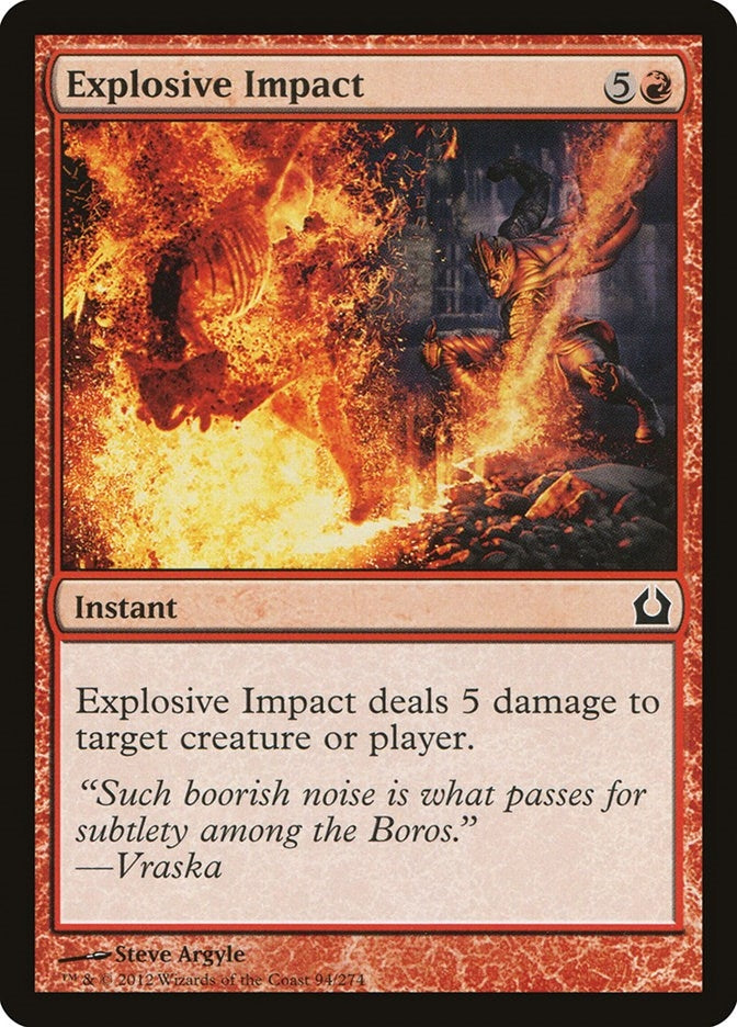 Image for Explosive Impact (94) [Return to Ravnica]