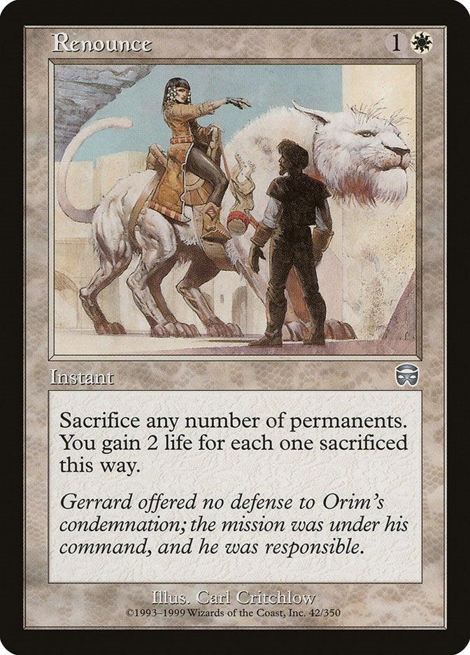 Image for Renounce (42) [Mercadian Masques]